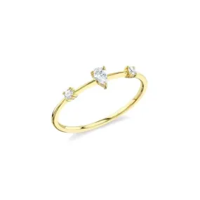 Diamond Pear Ring