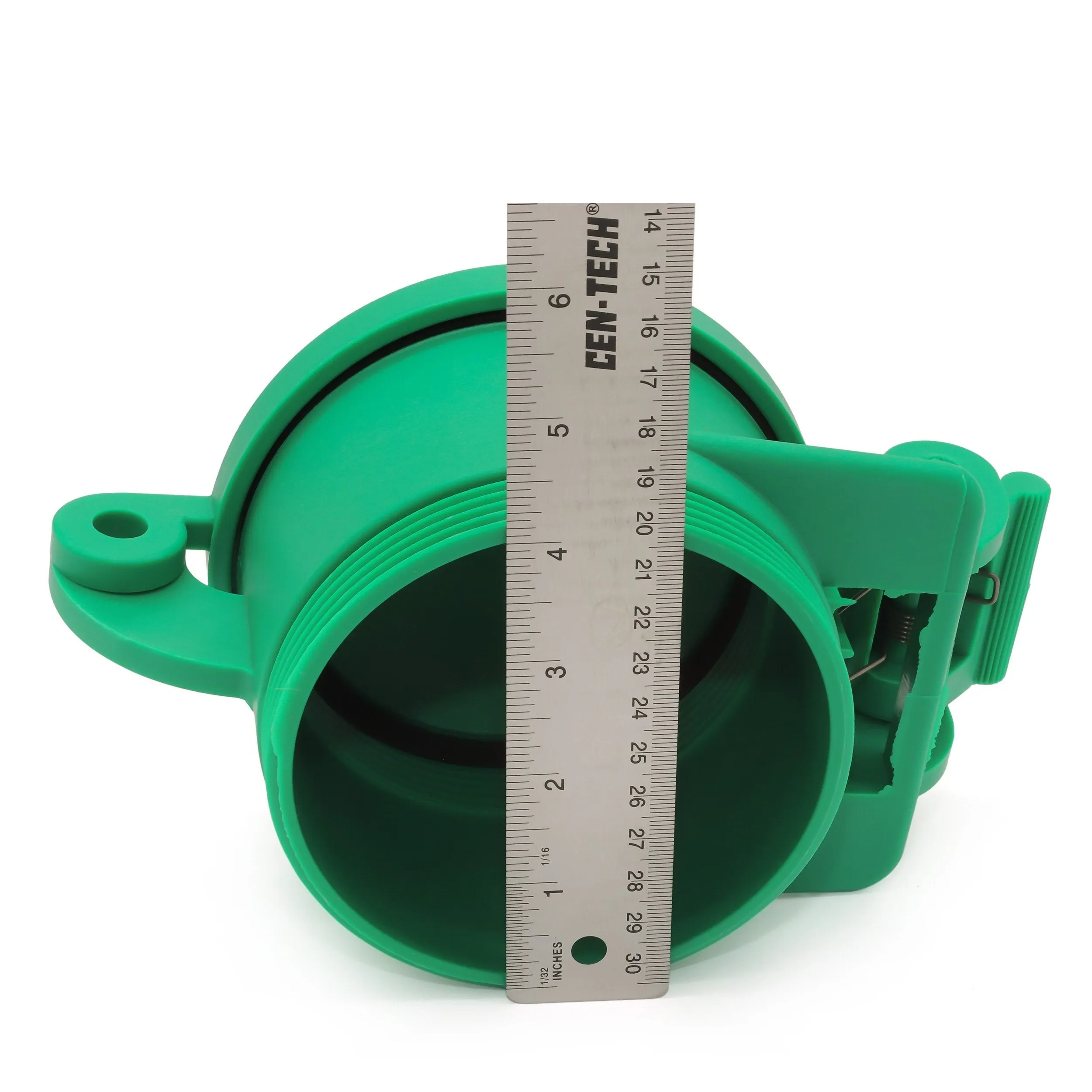 Enviro Design Products: FootLoose RV Site Sewer Cap, 4" Green Male