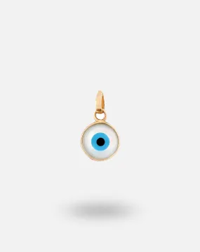 Evil Eye Charm Pendant - Round