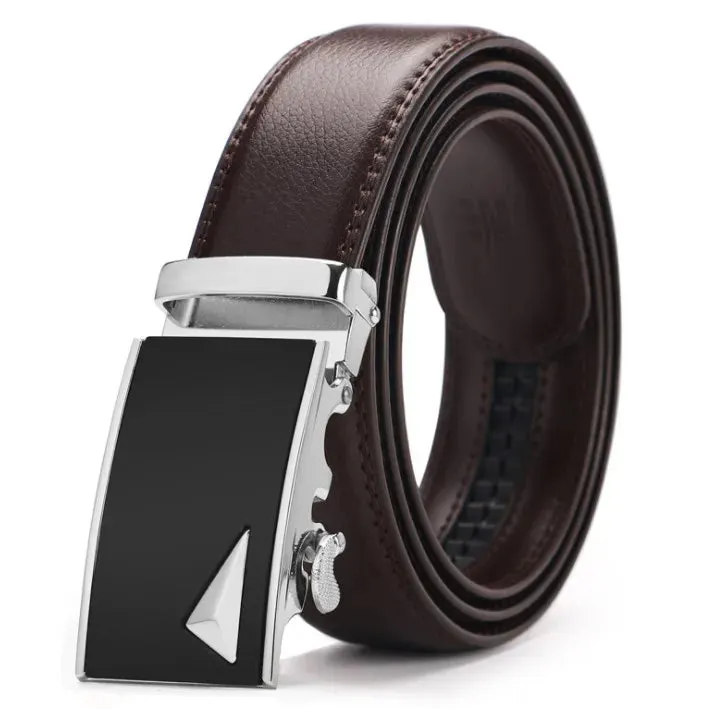 Fashion Men's Belts Pu Leather Alloy Automatic Buckle Belt Business Casual Designer Male Waist Band Luxury High Quality Belt