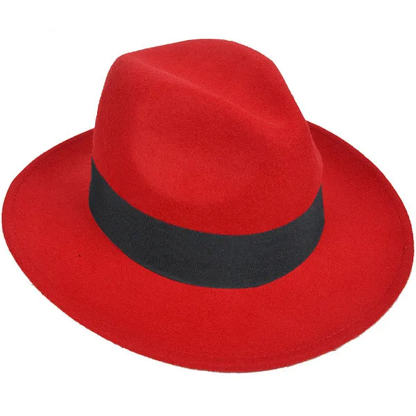 Felt Wool Fedora Hat for Men and Women B5050