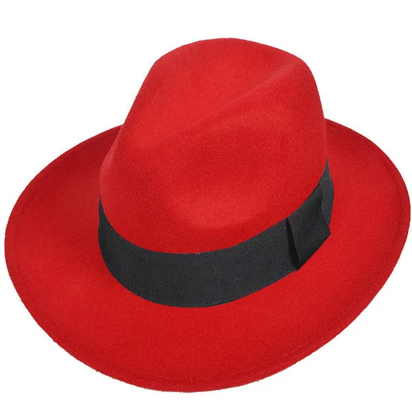 Felt Wool Fedora Hat for Men and Women B5050