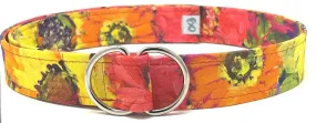 Floral Pring d-ring belt by oliver green