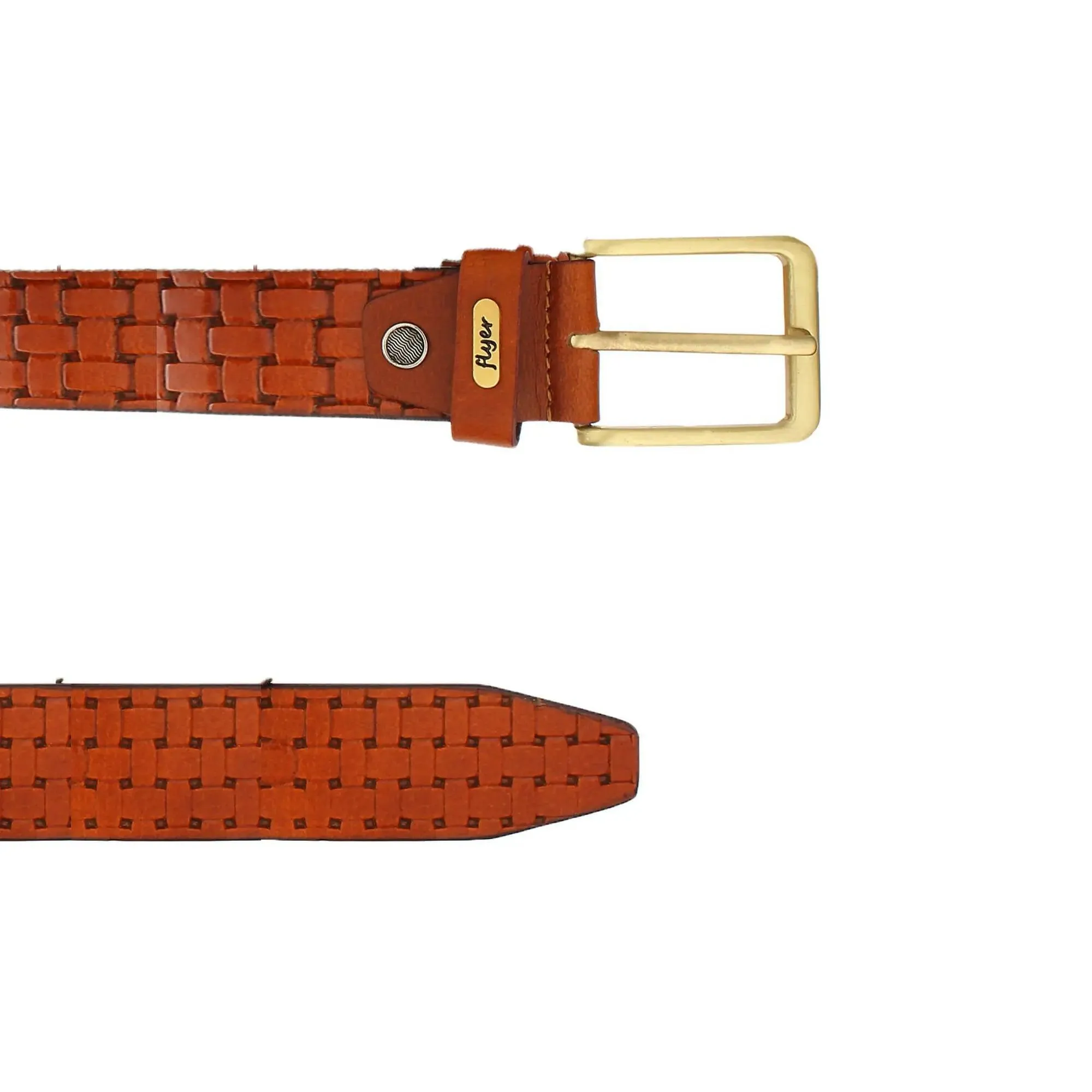 Flyer Leather Belt for Men Colour -Tan (SKU TAN2229)