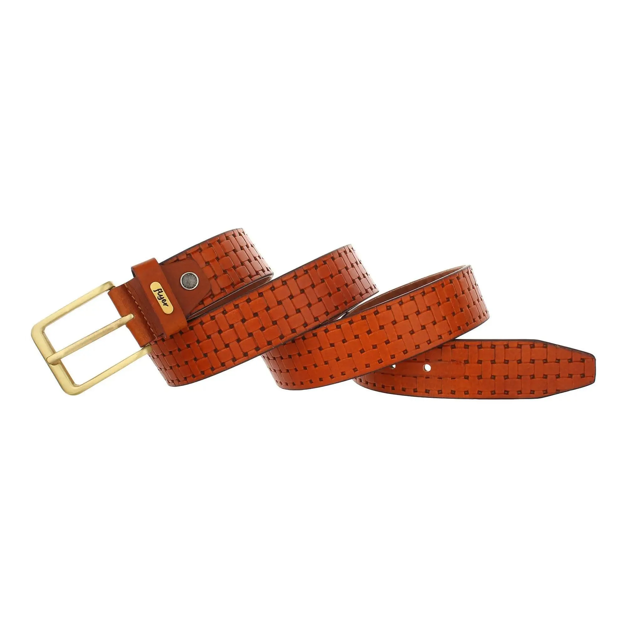 Flyer Leather Belt for Men Colour -Tan (SKU TAN2229)