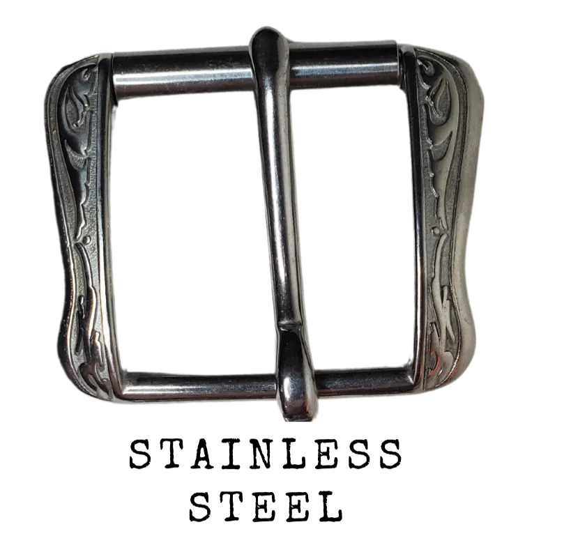 Fort Worth Western Stainless Steel Roller Buckle