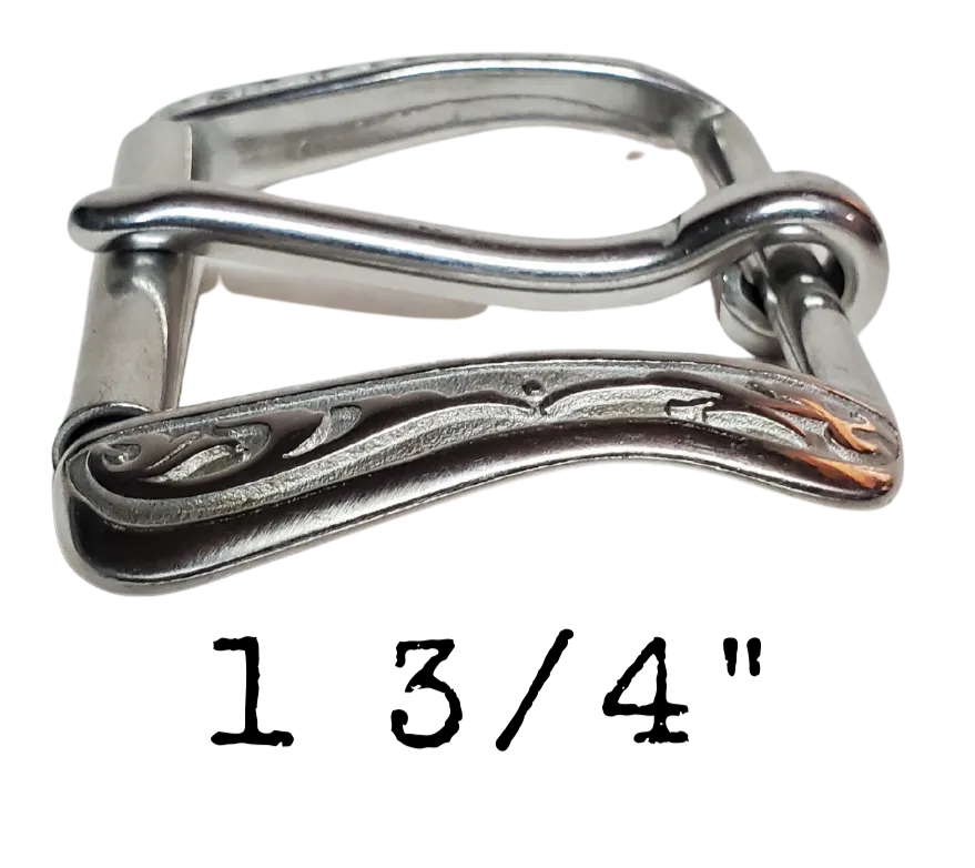 Fort Worth Western Stainless Steel Roller Buckle