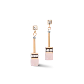 GeoCUBE® Iconic Nature Chain earrings rose