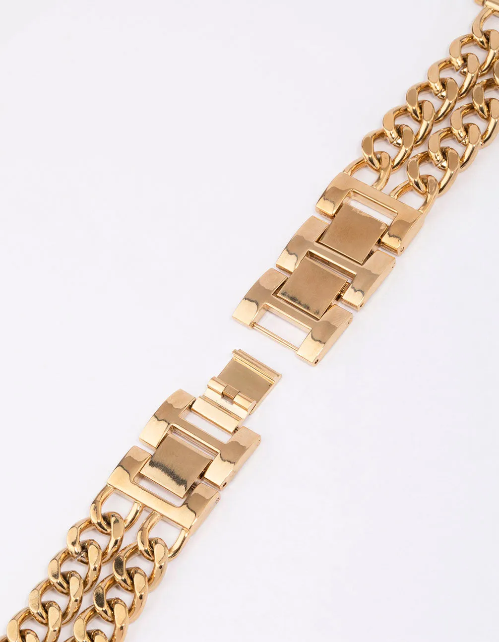 Gold Double Chain Watch Band 38/40/41mm