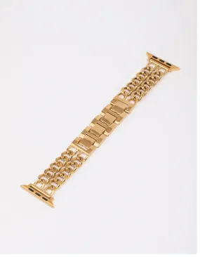 Gold Double Chain Watch Band 38/40/41mm