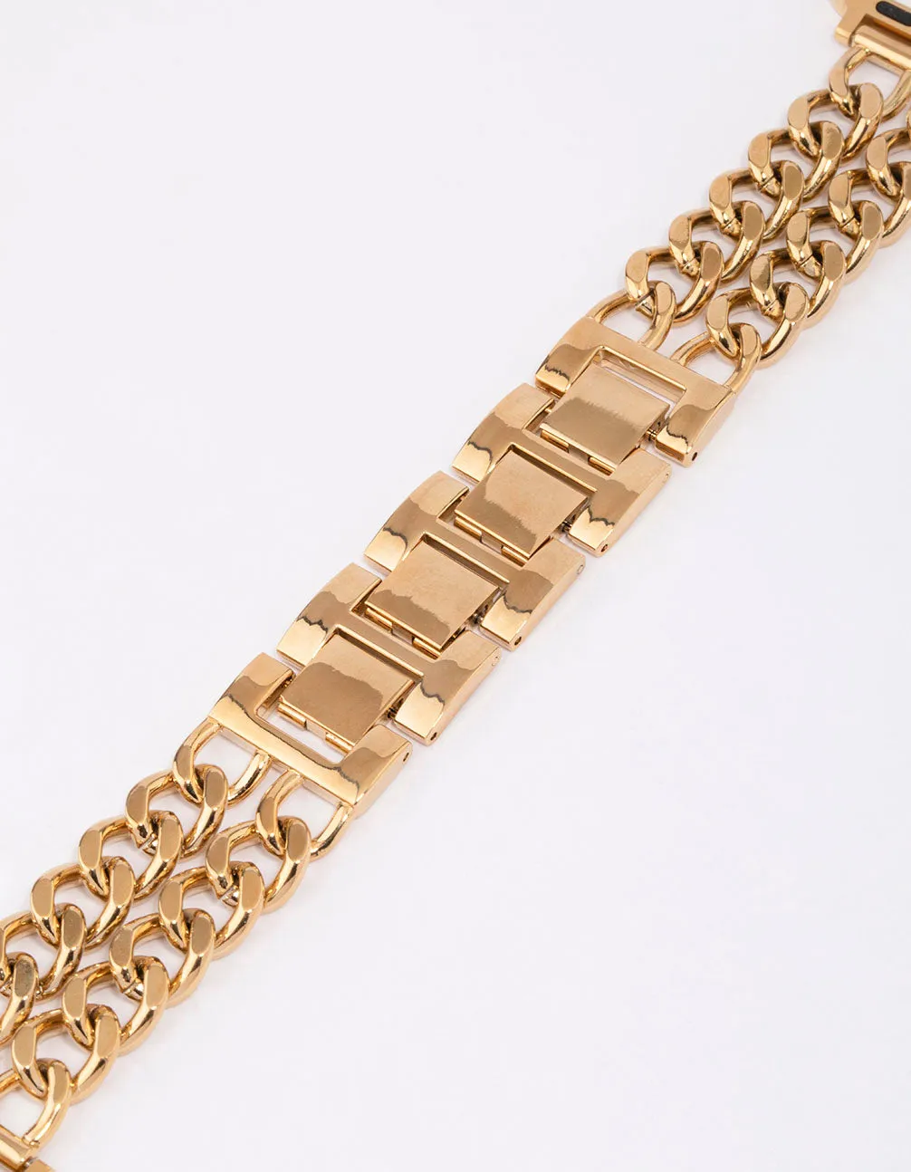 Gold Double Chain Watch Band 38/40/41mm