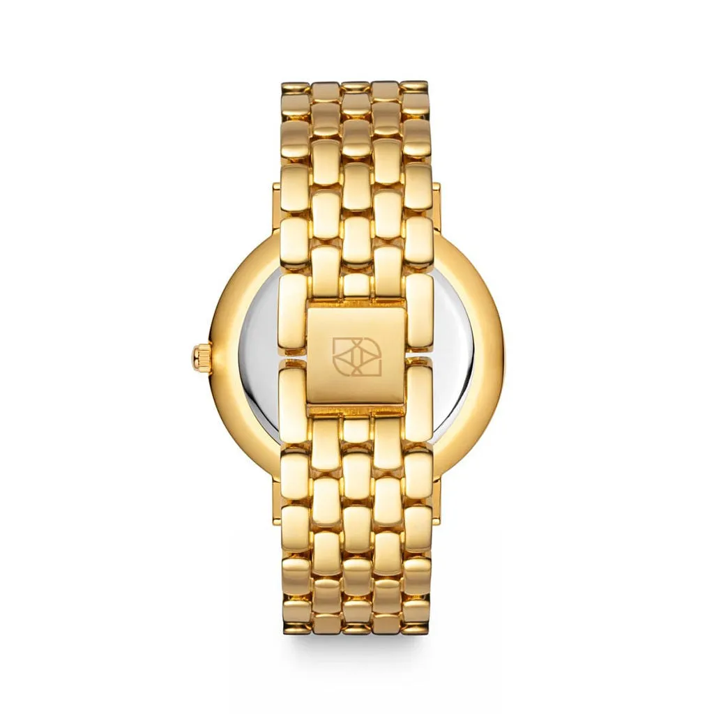 Gold Kensington Link 40 Watch