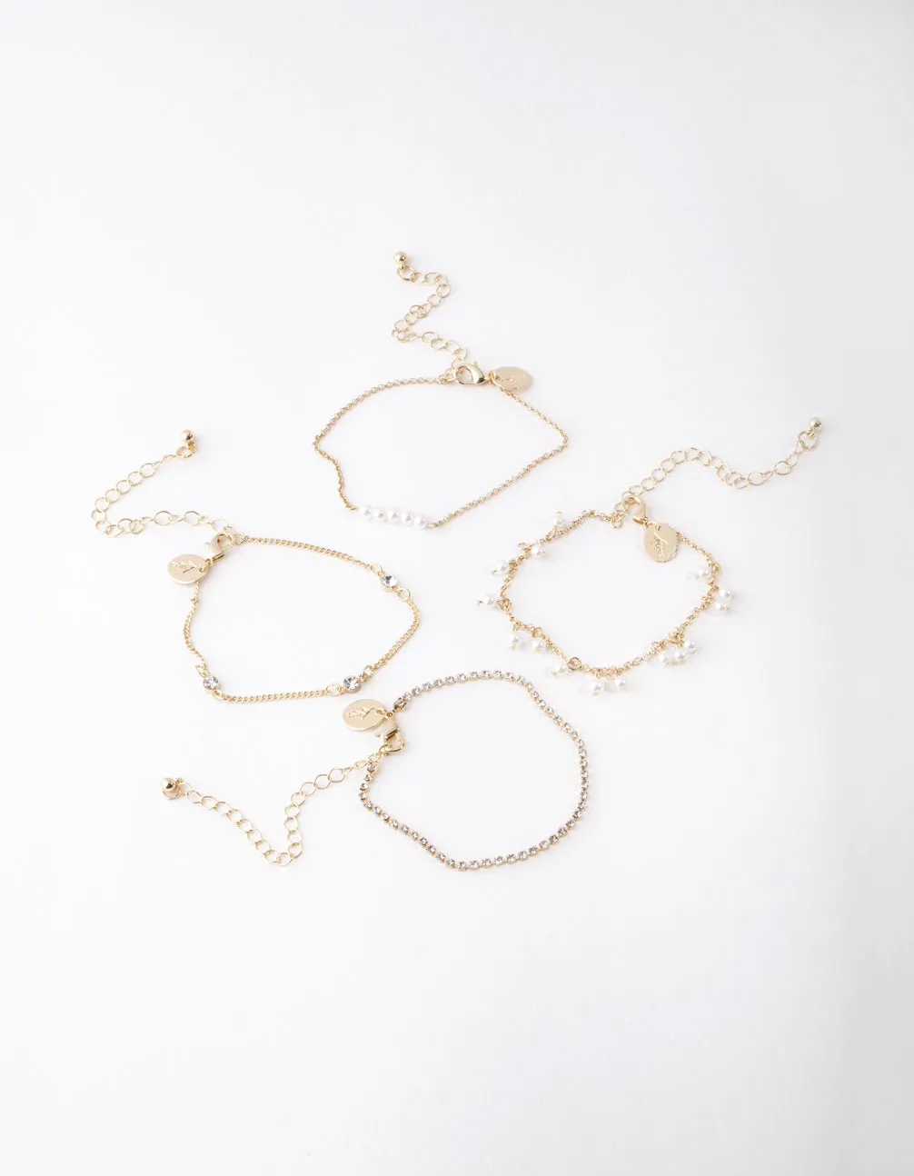 Gold Pearl Jingle Bracelet Pack