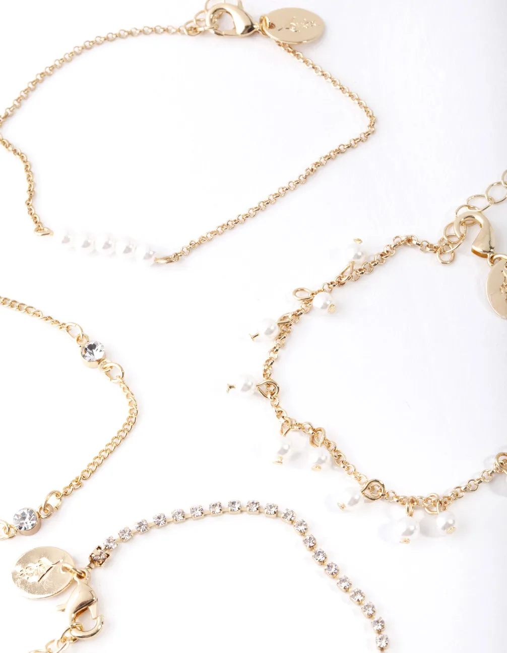 Gold Pearl Jingle Bracelet Pack