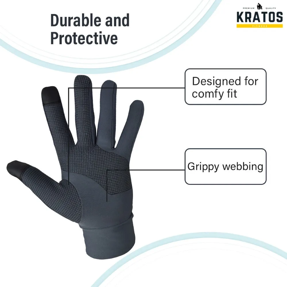 Grey Running Gloves - Unmatched Performance and Comfort