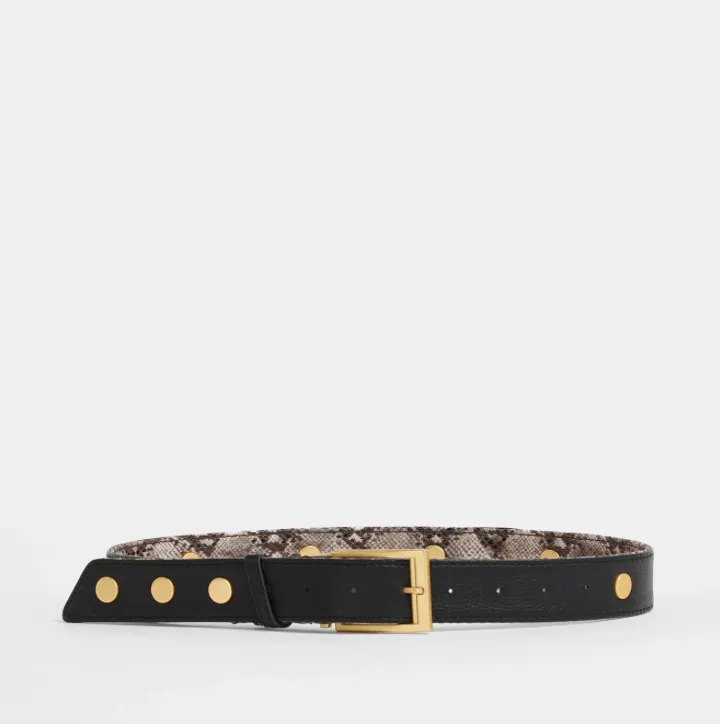 Hammit Charlie Reversible Contrast Snake Belt