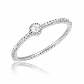 Heirloom Single Rose Cut Diamond Band