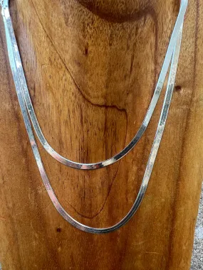 Herringbone Sterling Silver Chain 3.4mm