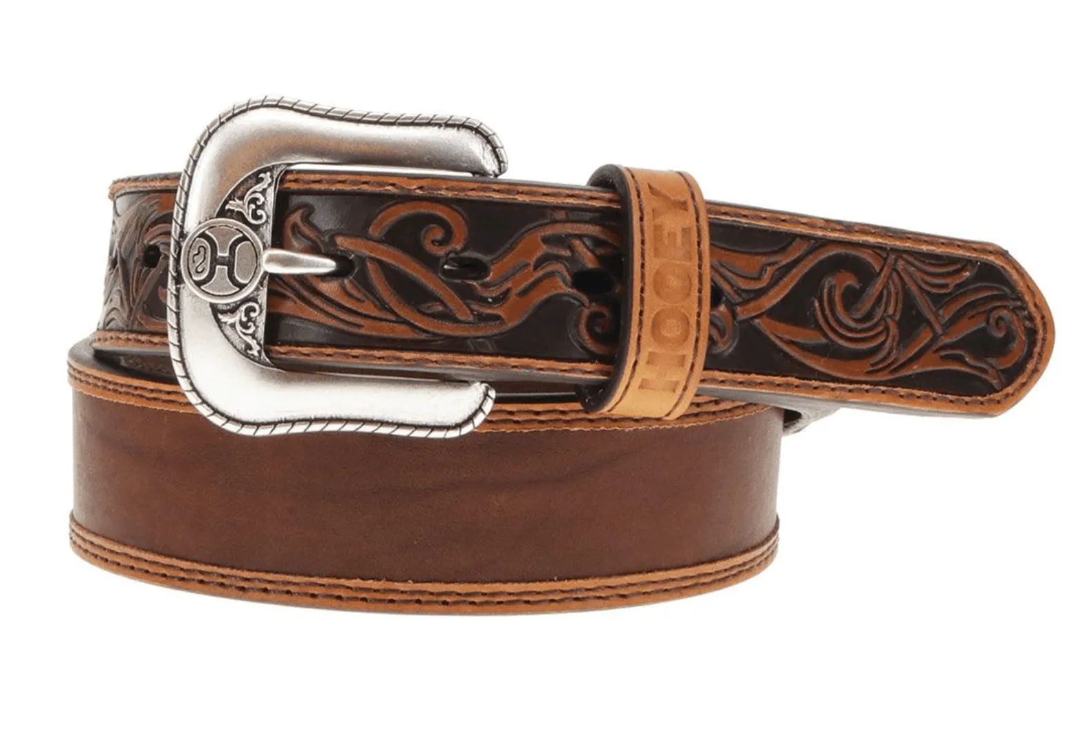 Hooey 'Ranchero' Classic Brown Accent Belt HMBLT029