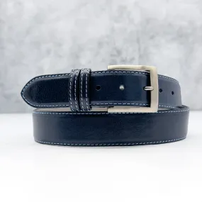 Italian Calf Belt: Navy