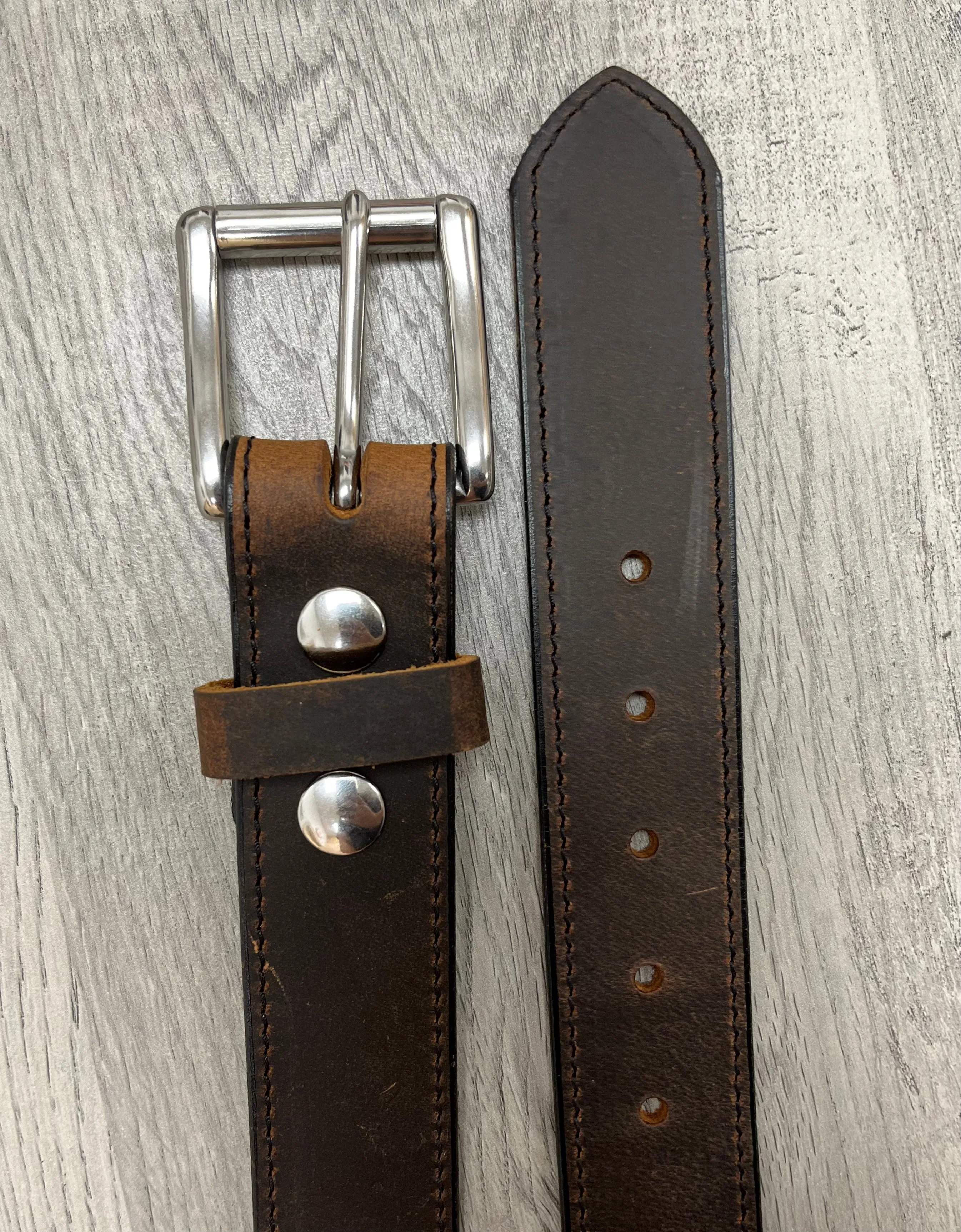 Kentucky Leather Works Brown Unisex Belt Ryann 1450