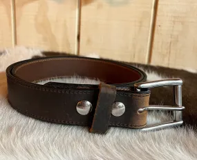 Kentucky Leather Works Brown Unisex Belt Ryann 1450