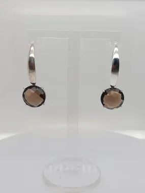 Large Smokey Quartz Earrings