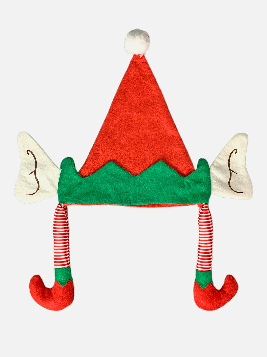 Little Surprise Box 3d Inverted Elf Legs Plush Christmas Party Hat