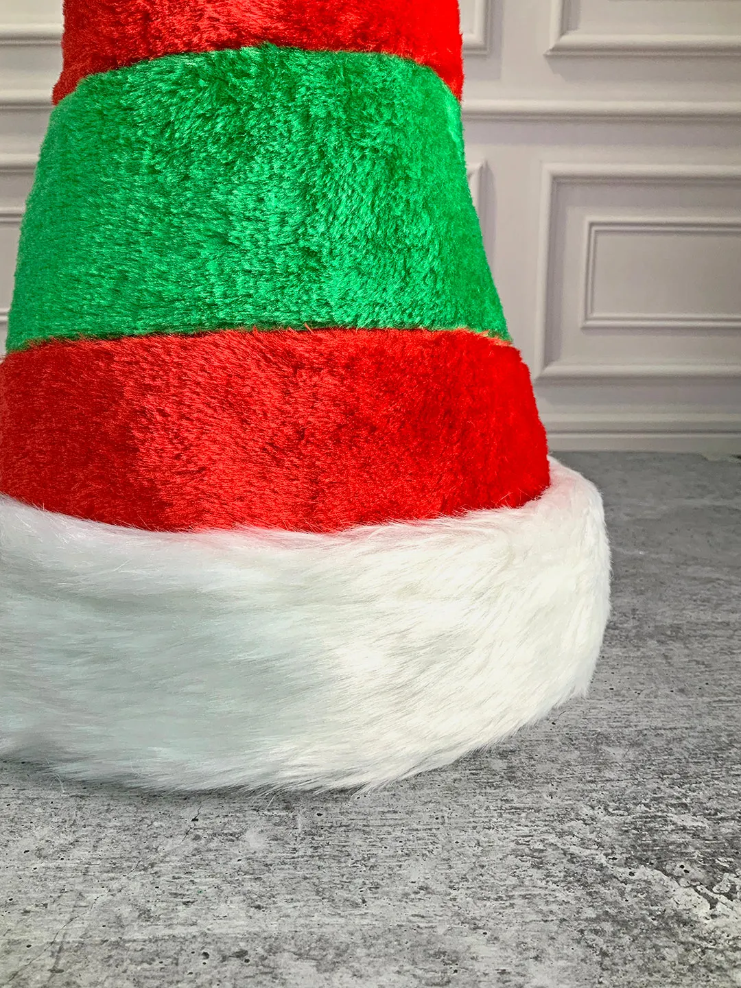 Little Surprise Box 3d Inverted Elf Legs Plush Christmas Party Hat