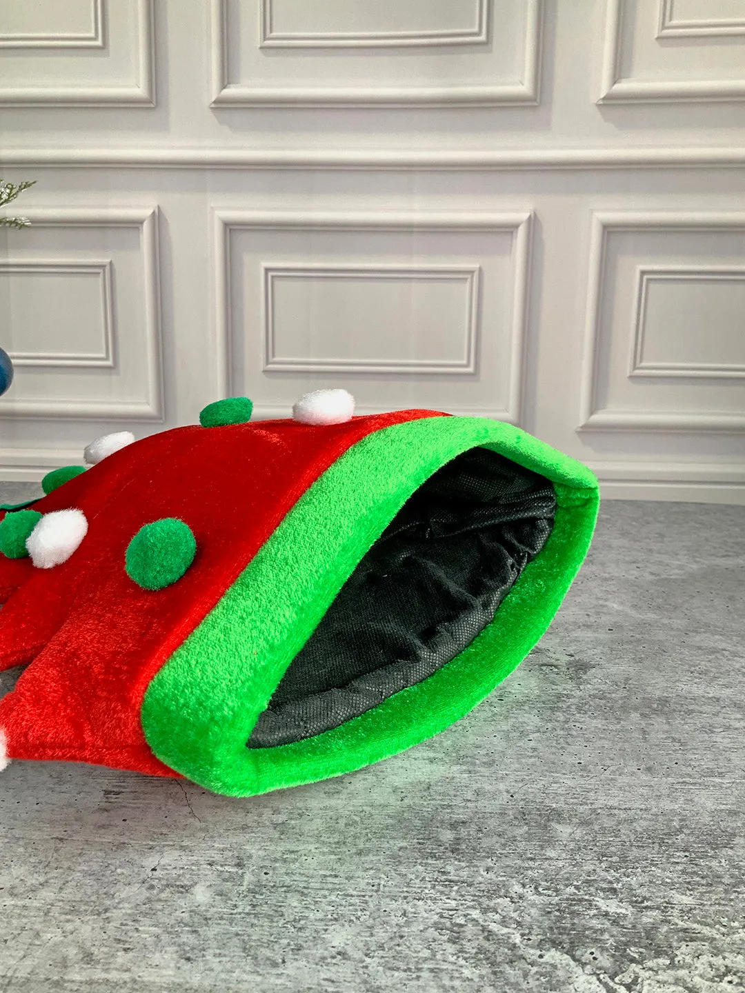 Little Surprise Box 3d Inverted Elf Legs Plush Christmas Party Hat