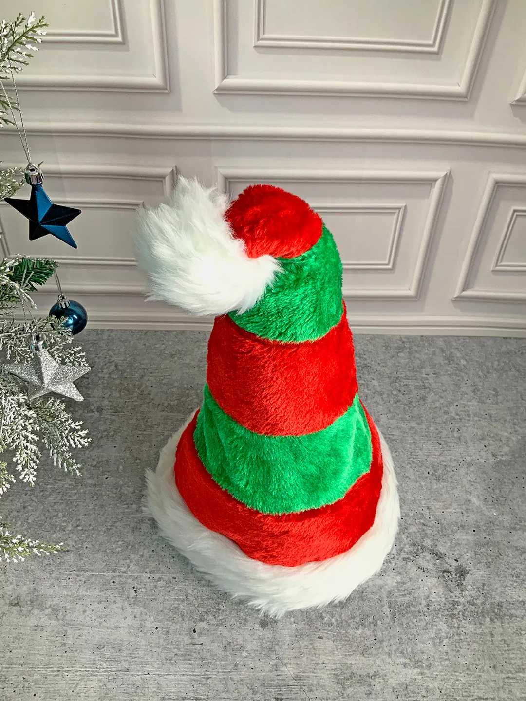 Little Surprise Box 3d Inverted Elf Legs Plush Christmas Party Hat