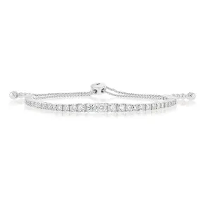 Luminesce Lab Grown 1.10 Carat Diamond Bracelet in 9ct White Gold