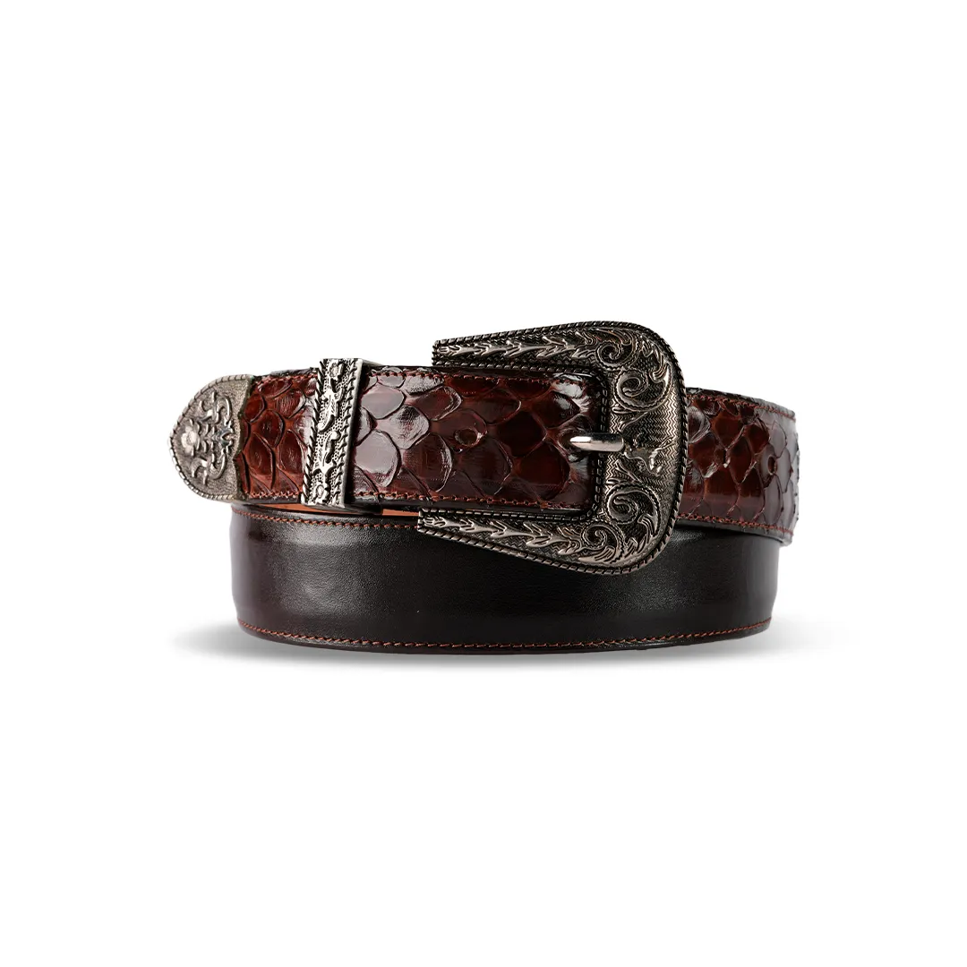 Mens Texas Country PYTHON PUNTA CHOCO