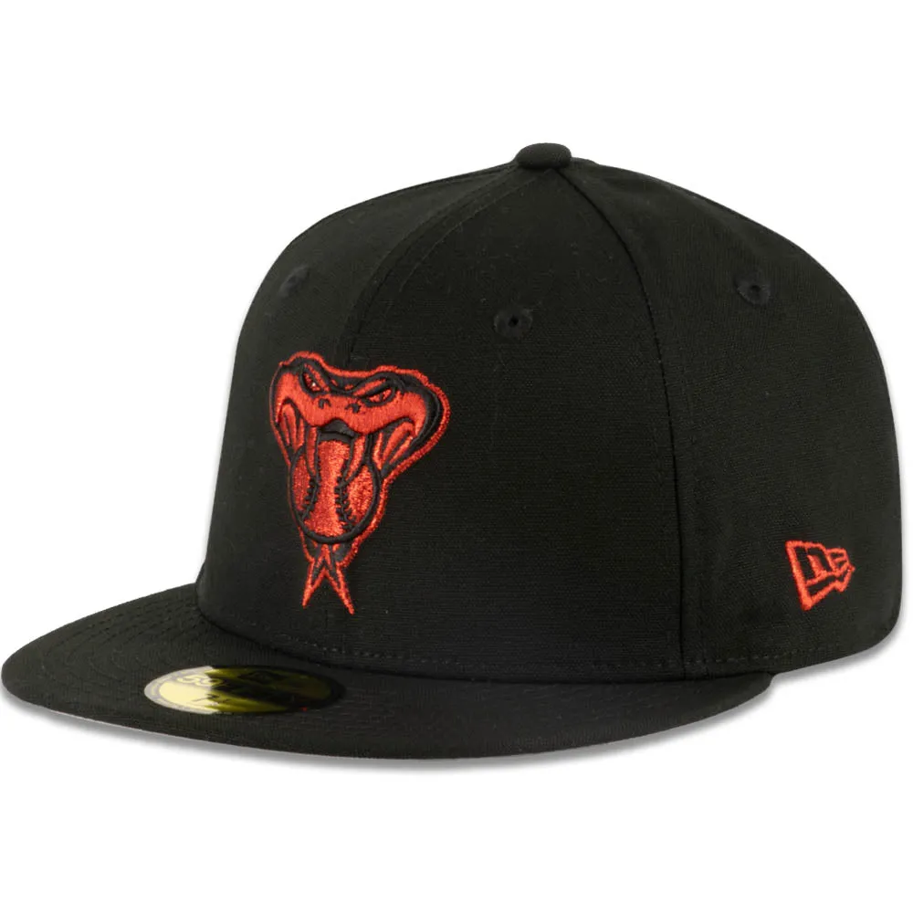 MLB Arizona Diamondbacks New Era Metallic Red Logo 59FIFTY Fitted Hat