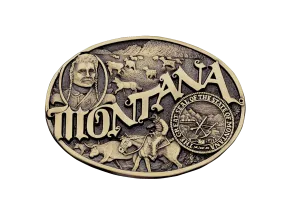 Montana State Buckle