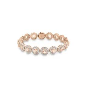 Morganite & Diamond Bracelet in 9ct Rose Gold