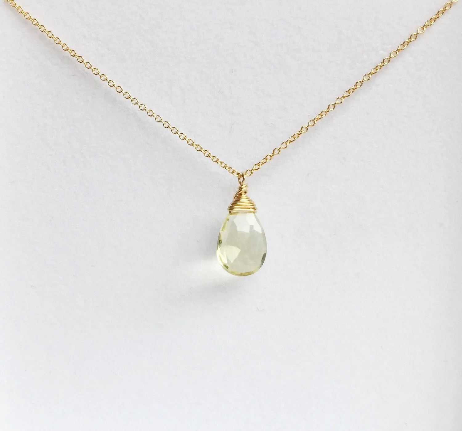 Necklace Yazmin - Lemon Topaz  (N197)