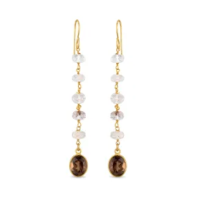 New! Beaded Dangles - Copper Rutilated Quartz