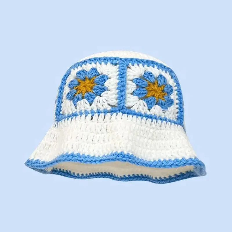 New Crochet Korean Handmade Bucket Hat - Sexikinis Swim