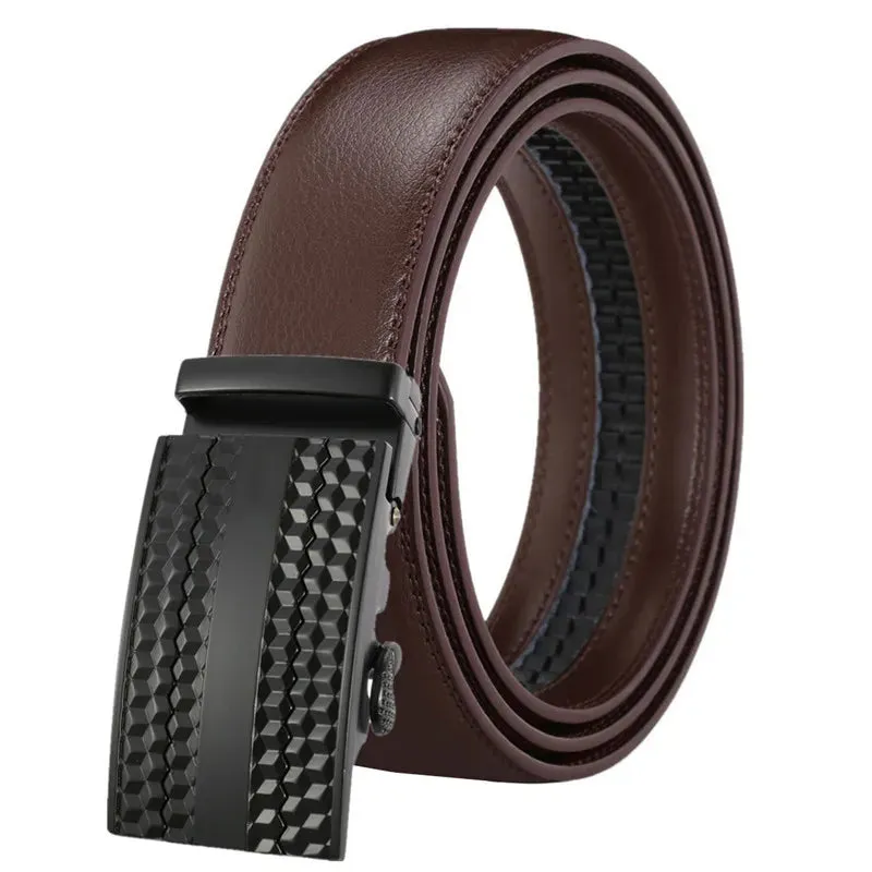 New Famous Brand Male Belt Designer Automatic Buckle Leather Men Belt 3.5cm Luxury Belts for Men Ceinture Homme Men's Belts