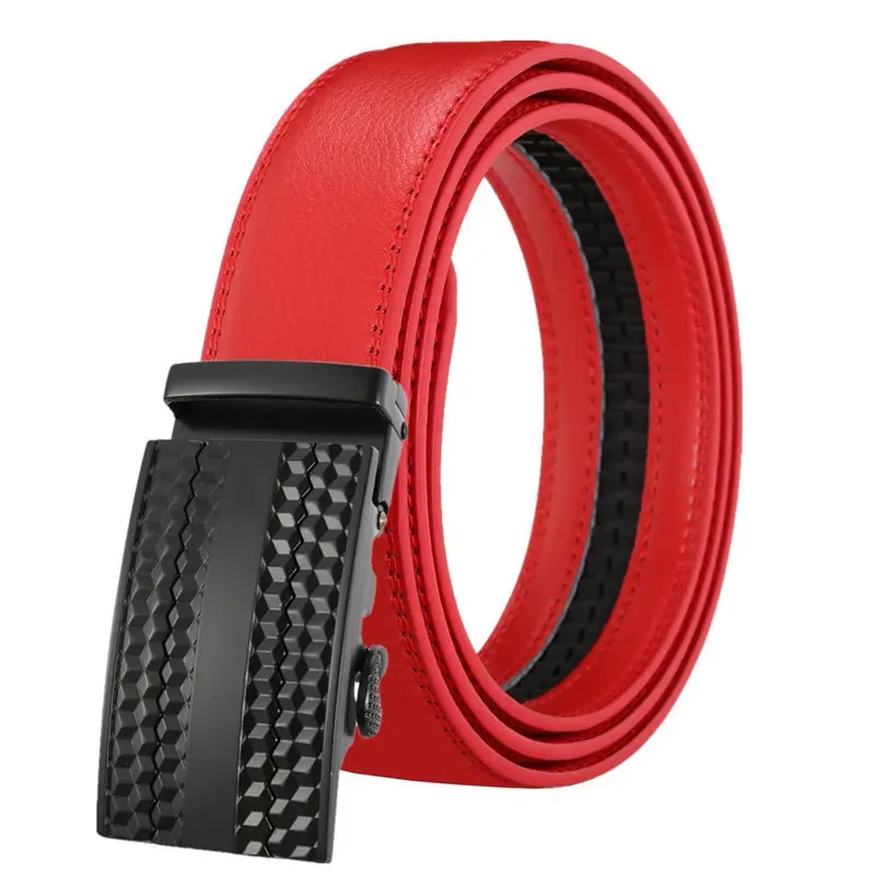 New Famous Brand Male Belt Designer Automatic Buckle Leather Men Belt 3.5cm Luxury Belts for Men Ceinture Homme Men's Belts