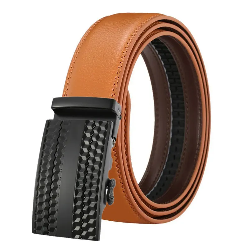 New Famous Brand Male Belt Designer Automatic Buckle Leather Men Belt 3.5cm Luxury Belts for Men Ceinture Homme Men's Belts