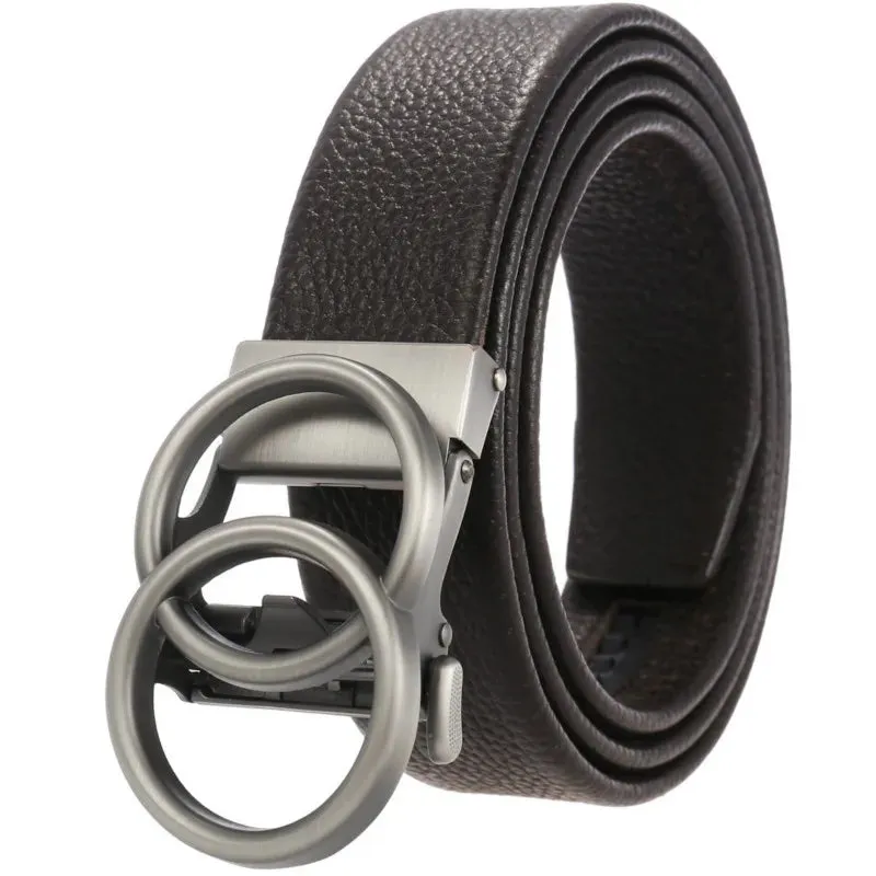 New Male Automatic Buckle Belts High Quality Genuine Luxury Leather Belt for Men Fashion Designer Jeans Men's Waistband Ceinture