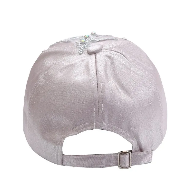 NEWBLOM Rhinestone Baseball Cap