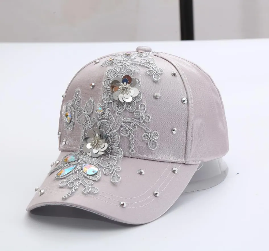 NEWBLOM Rhinestone Baseball Cap