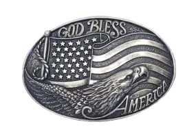 Nocona God Bless America Buckle