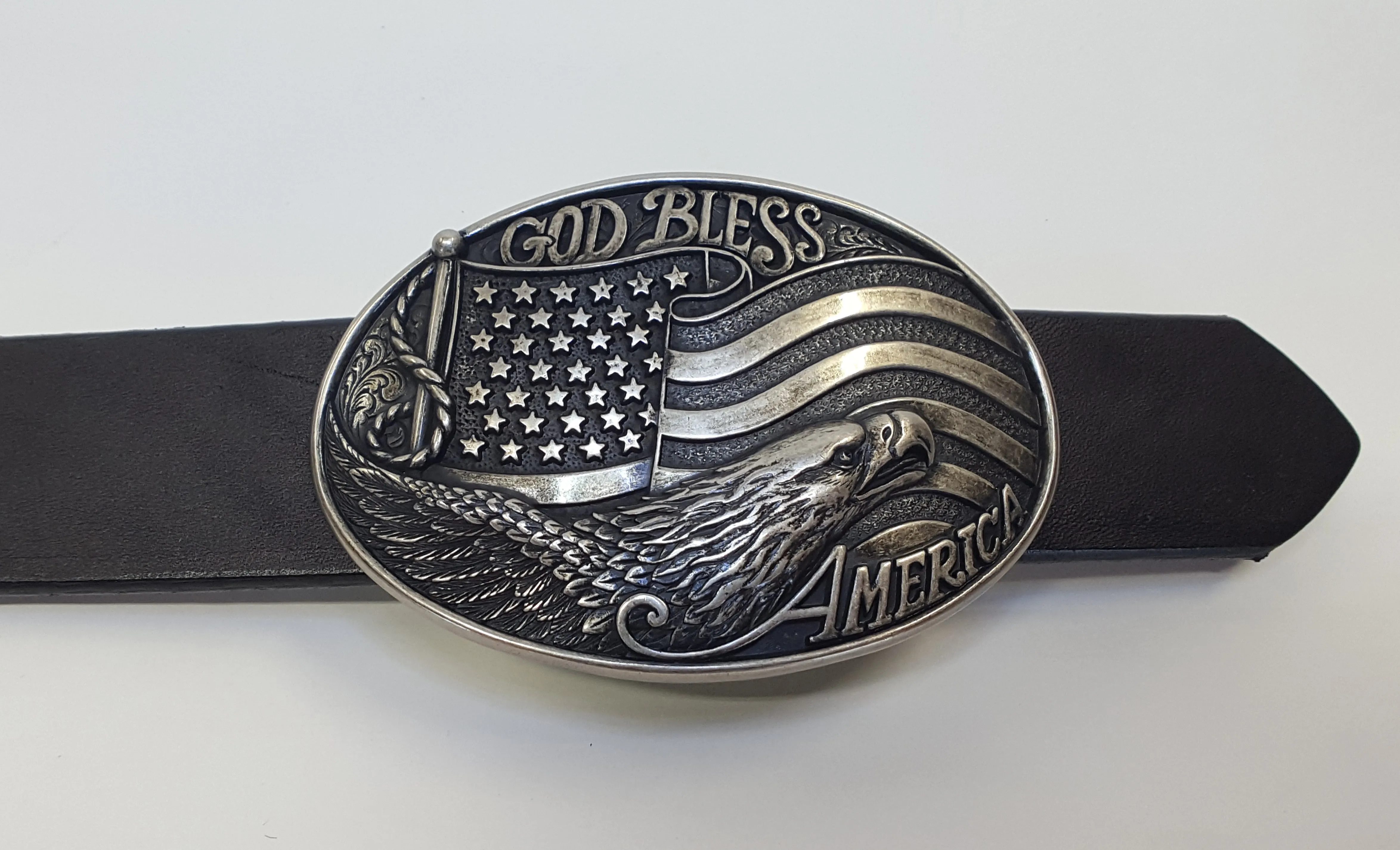 Nocona God Bless America Buckle