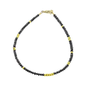 Noir Black Diamond and Gold Bracelet