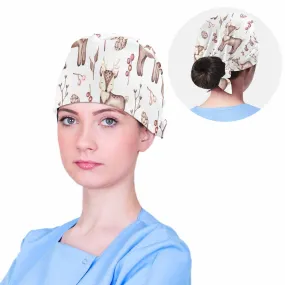 Nurse Scrub Cap Deer  Scrub Cap