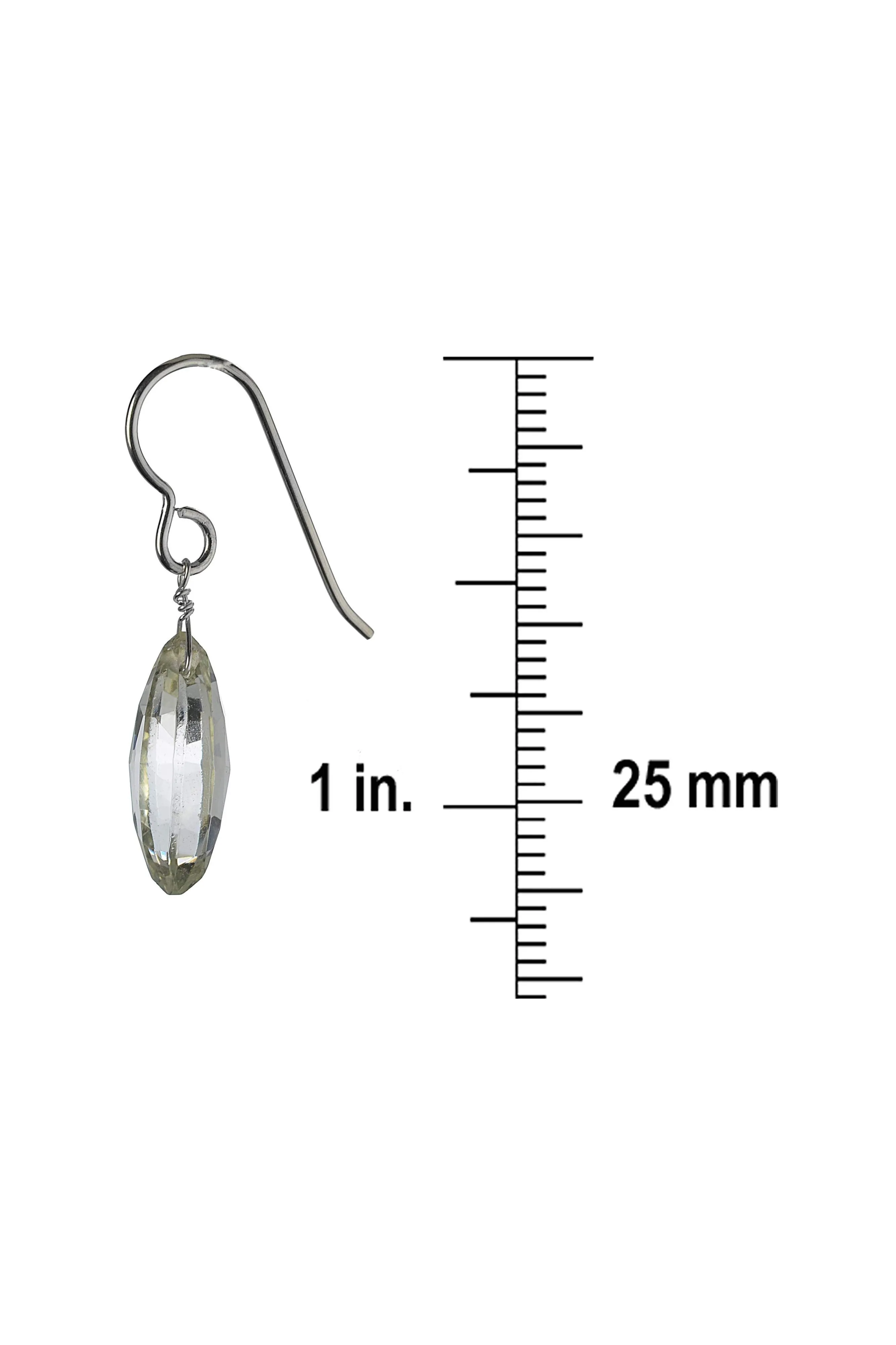 Pastel Green Amethyst, Prasiolite Gemstone Dangle Earrings